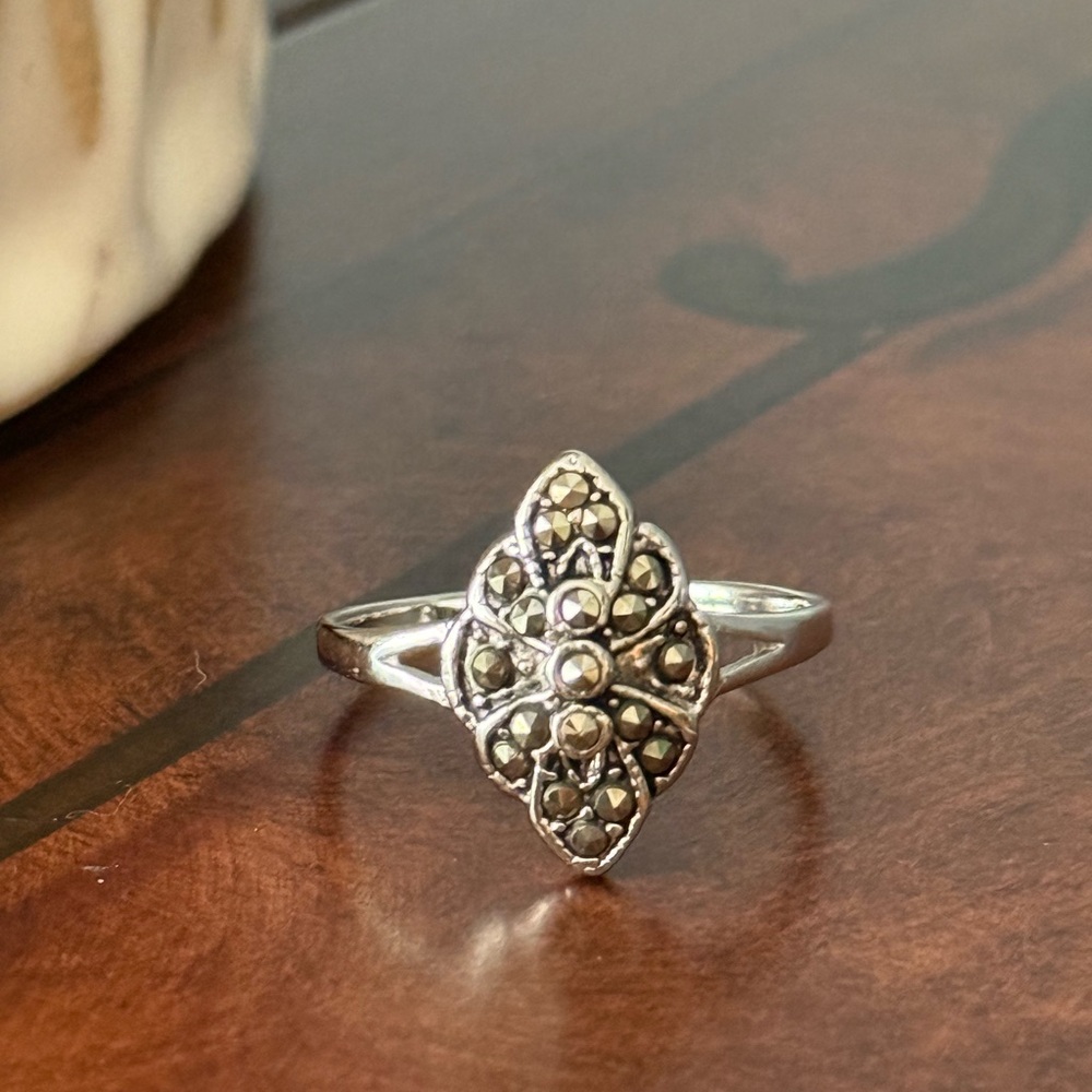 Sterling Silver Marcasite Ring